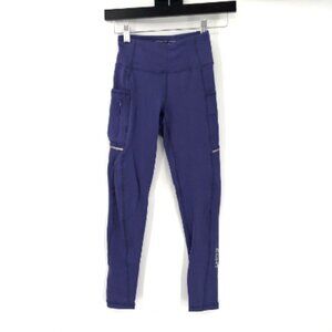 ECHT Leggings High Rise Purple Stretch Active Pants Pocket Women XS Compression